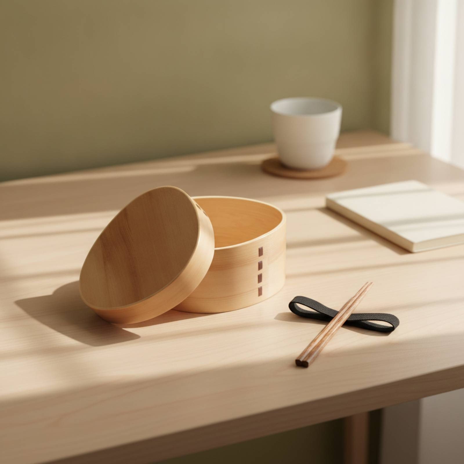 Bento Box - Lonchera Bento de Madera Estilo Japonés