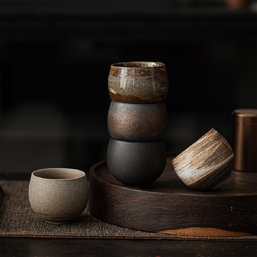 Taza de té de gres hecha a man - Japanese Pottery reseña y precio