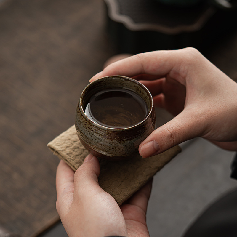 Taza de té de gres hecha a man - Japanese Pottery reseña y precio