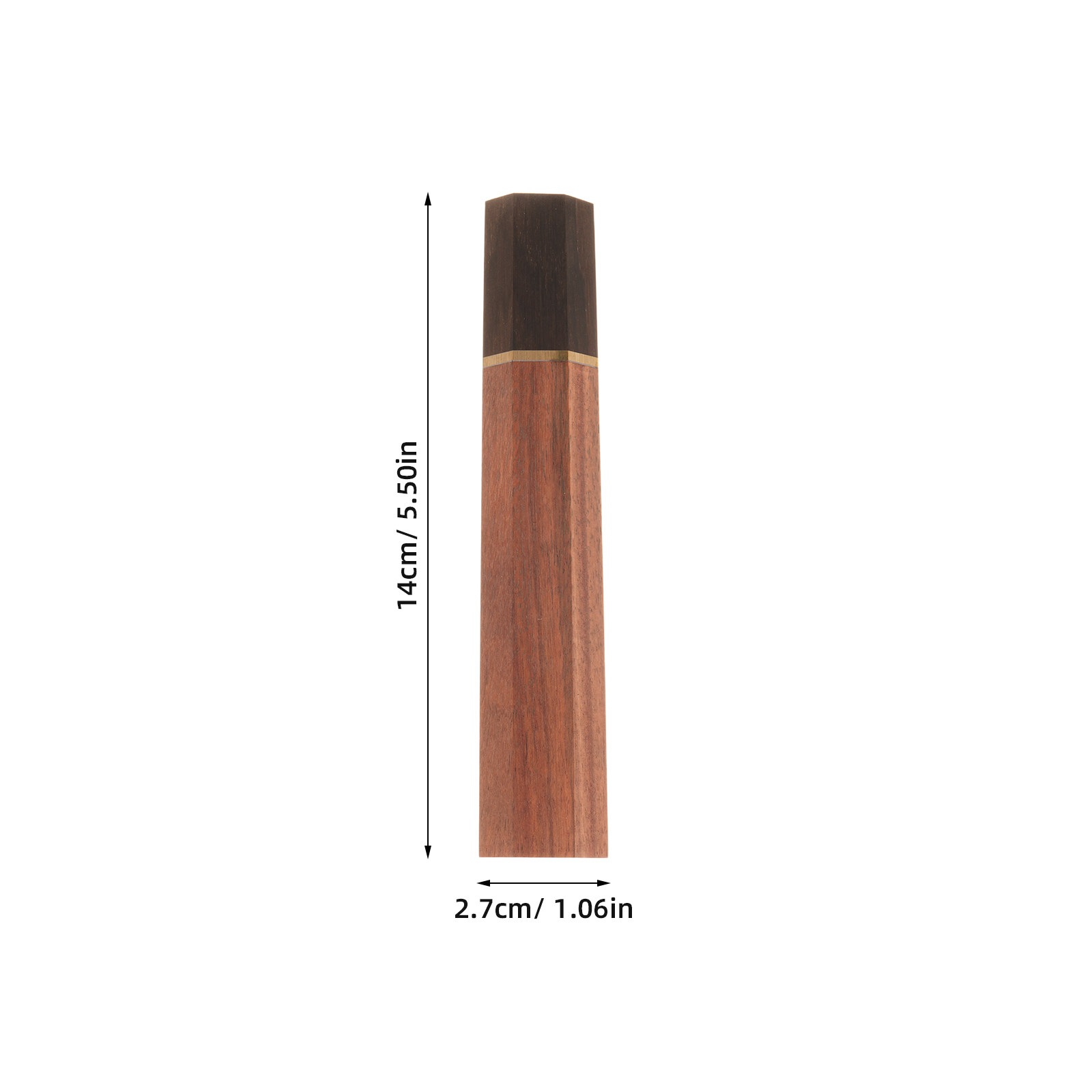 Mango de madera marrón octogon - Japanese Knife reseña y precio