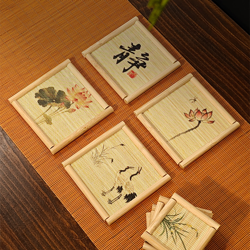 Juego de 5 Posavasos de Bambú  - Japanese Tea reseña y precio