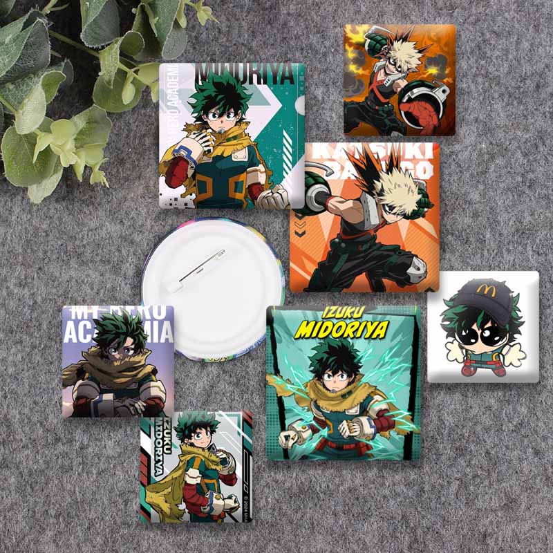 Pin Cuadrado de Ochaco, Izuku, - Furoshiki reseña y precio