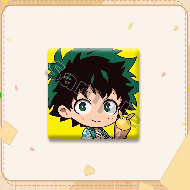 Pin Cuadrado de Ochaco, Izuku, - Furoshiki reseña y precio